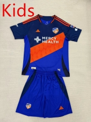 2025-2026 FC Cincinnati Home Blue&Red Kids/Youth Soccer Uniform-AY