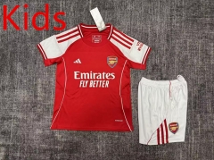 2025-2026 Arsenal Home Red Kids/Youth Training Soccer Uniform-8372
