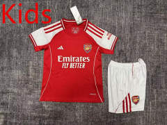 2025-2026 Arsenal Home Red Kids/Youth Training Soccer Uniform-8372