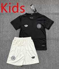 2025-2026 125th Anniversary Edition Germany Black Kids/Youth Soccer Uniform-4247