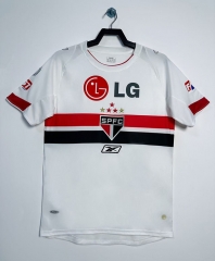 Retro Version 07-08 Sao Paulo Futebol Clube Home White Thailand Soccer Jersey AAA-811