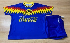 Retro Version 1995  Club America Away Blue Soccer Uniform-6895