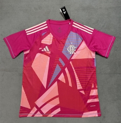 (S-4XL)2024-2025 Flamengo Goalkeeper Pink Thailand Soccer Jersey AAA-4506