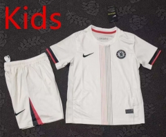 2025-2026 Chelsea Away White Kid/Youth Soccer Uniform-4714