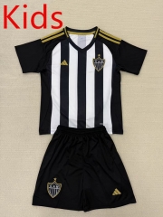 2025-2026 Atlético Mineiro Home Black&White Kids/Youth Soccer Uniform-AY