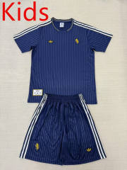 Retro Version 2025-2026  Juventus  Blue  Kids/Youth Soccer Uniform-AY