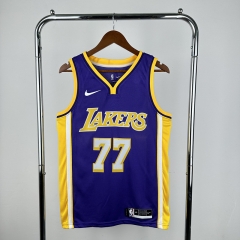 Los Angeles Lakers Purple #77 NBA Jersey-311