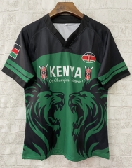 2025 Kenya Samurai Green Thailand Rugby Shirt