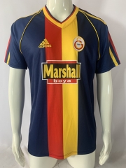 Retro Version 98-99 Galatasaray SK 2nd Away Red&Blue&Yellow Thailand Soccer Jersey AAA-503