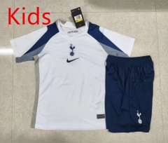 2025-2026 Tottenham Hotspur Home White  Kids/Youth Soccer Uniform-1947