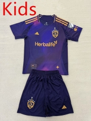 2025-2026 Los Angeles Galaxy Away Purple  Kids/Youth Soccer Uniform-AY