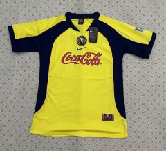 Retro Version  Club America  Yellow Thailand Soccer Jersey AAA-8446