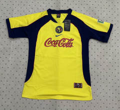 Retro Version  Club America  Yellow Thailand Soccer Jersey AAA-8446
