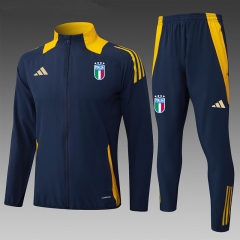 2024-2025 Italy Royal Blue Thailand Soccer Jacket Uniform-815