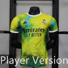 Player Version 2025-2026 Special Version Real Madrid Yellow&Green Thailand Soccer Jersey AAA-888