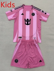 2025-2026 Inter Miami CF  Home Pink  Kids/Youth Soccer Uniform-AY