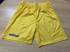 Retro Version 1995 Club America Away Yellow  Thailand Soccer Shorts-6895
