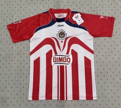 Retro Version Deportivo Guadalajara Red&White  Thailand Soccer Jersey AAA-8446