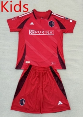 2025-2026 St. Louis City SC Home Red Kids/Youth Soccer Uniform-AY