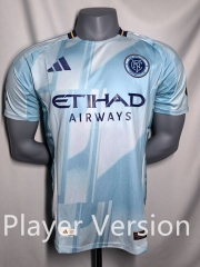 (S-3XL) Player Version 2025-2026 New York City Home Blue&White Thailand Soccer Jersey AAA-912