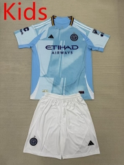 2025-2026 New York City Home Light Blue Kids/Youth Soccer Uniform-AY