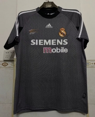 Retro Version 02-03 Real Madrid  Goalkeeper Black  Thailand Soccer Jersey AAA-6895