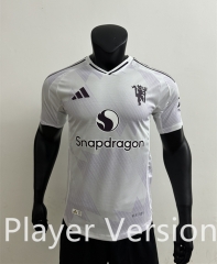 Player Version 2025-2026  Manchester United White Thailand Soccer Jersey AAA-4506