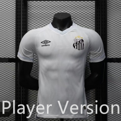 Player Version 2025-2026  Santos FC White Thailand Soccer Jersey AAA-888