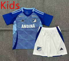 2025-2026 Millonarios Fútbol Club Home  Blue Kid/Youth Soccer Uniform-2483