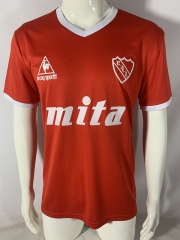 Retro Version 86-88 Independiente Home Red Thailand Soccer Jersey AAA-503