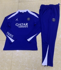 2025-2026 Paris SG  Color Blue Thailand Soccer Tracksuit -411