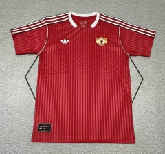 (S-4XL)Retro Version  Manchester United Red Thailand Soccer Jersey AAA-9755