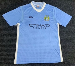 Retro Version 11-12  Manchester City Home Blue Thailand Soccer Jersey AAA-2694