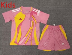 2025-2026 Scotland Away Pink  Kids/Youth Soccer Uniform-2353