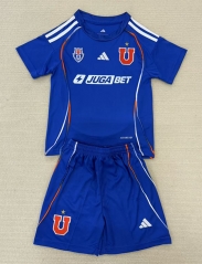 2025-2026 Universidad de Chile Home Blue Soccer Unifrom-AY
