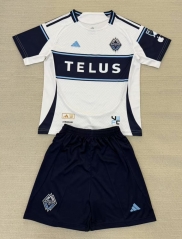 2025-2026  Vancouver Whitecaps FC  Home White&Black   Soccer Uniform-AY
