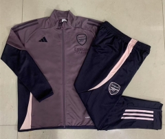 2024-2025 Arsenal Royal Gray Purple Thailand Soccer Jacket Uniform-815