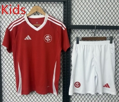 2025-2026 Brazil SC Internacional Home Red Kids/Youth Soccer Uniform-8037