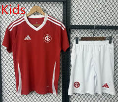 2025-2026 Brazil SC Internacional Home Red Kids/Youth Soccer Uniform-8037