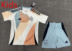 2025-2026 Spain Away Beige&Yellow Kids/Youth Soccer Uniform-1506