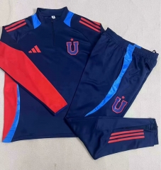 2025-2026 Club Universidad de Chile Royal Blue  Thailand Soccer Tracksuit-2044
