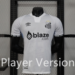 Player Version 2025-2026  Santos FC White Thailand Soccer Jersey AAA-888