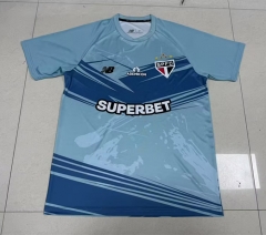 (S-4XL)2025-2026 Sao Paulo Futebol Clube Light Blue  Thailand Training Soccer Jersey AAA-2044