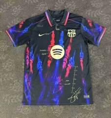（S-4XL）2025-2026 Barcelona Black Thailand Polo Shirt-2483