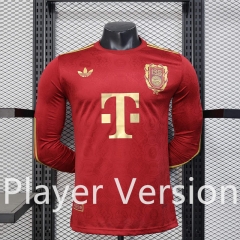 Player Version  2025-2026 Anniversary Edition Bayern München Red LS Thailand Soccer Jersey AAA-888