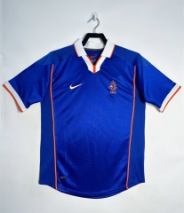 Retro Version 1998 Netherlands Away Blue Thailand Soccer Jersey AAA-811