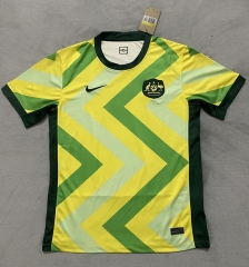 (S-4XL)2025-2026 Australia Home Yellow Thailand Soccer Jersey AAA-2524