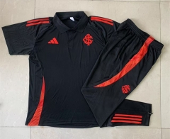2024-2025 Brazil SC Internacional Black Thailand Polo Uniform-815