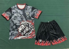 2025-2026 Special Version Barcelona Black&Grey  Soccer Uniform-6748