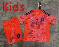 2025-2026 Universidad de Chile Away Red Kids/Youth Soccer Uniform-9070